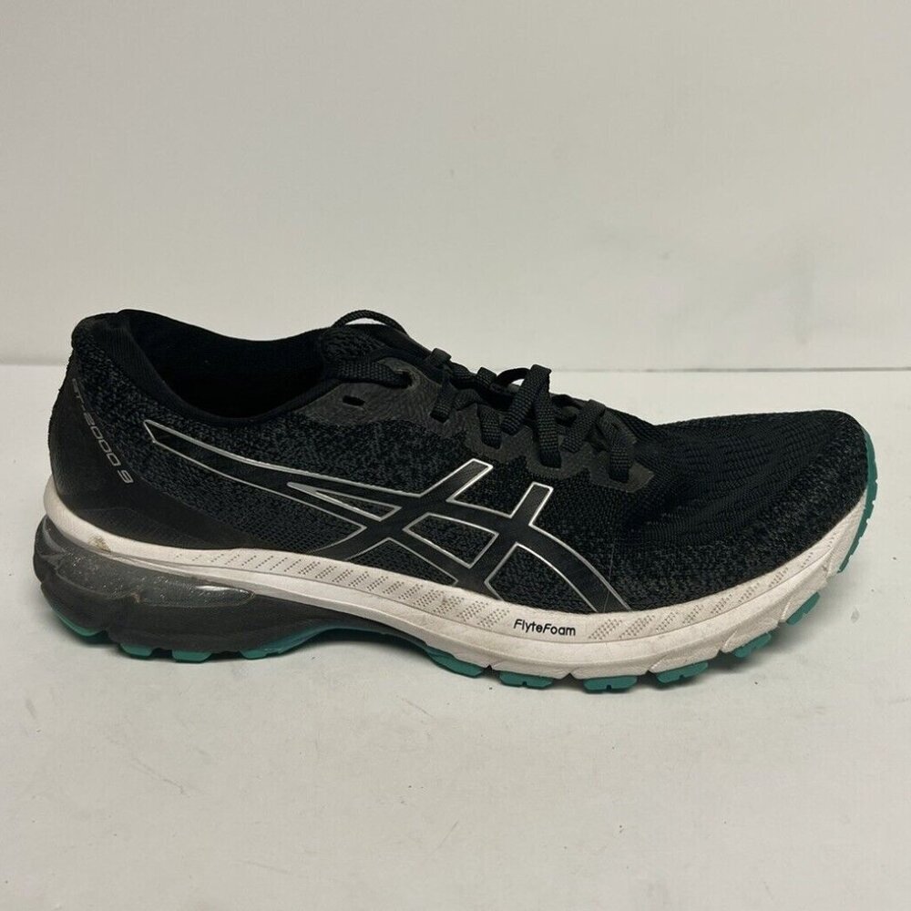 ASICS Womens GT-2000 9 Knit Running Shoes Black Size 11 M